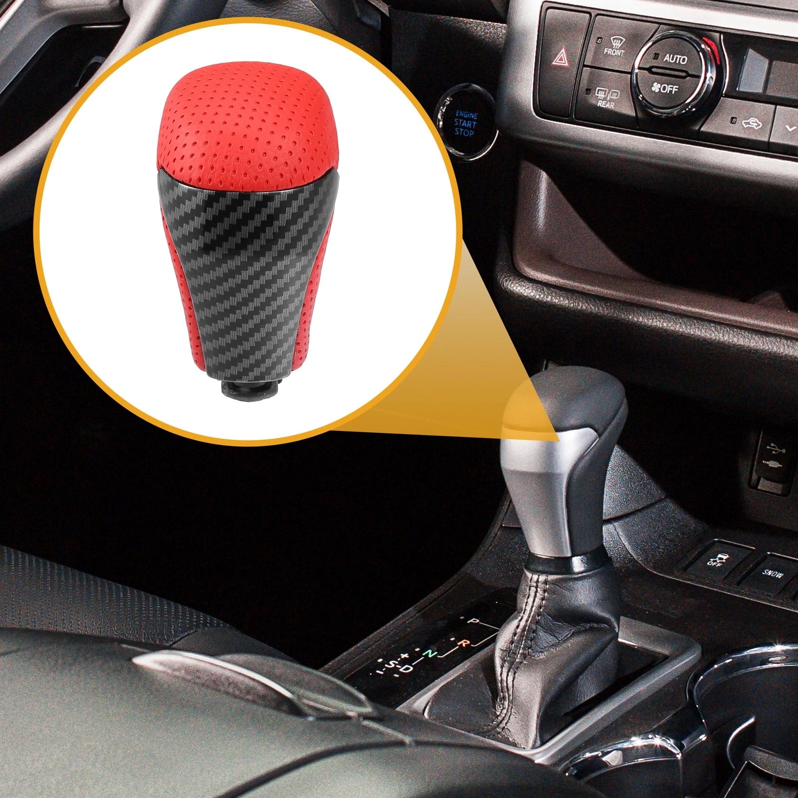 Gear Shift Knob for Toyota Tacoma (2016–2022) Red