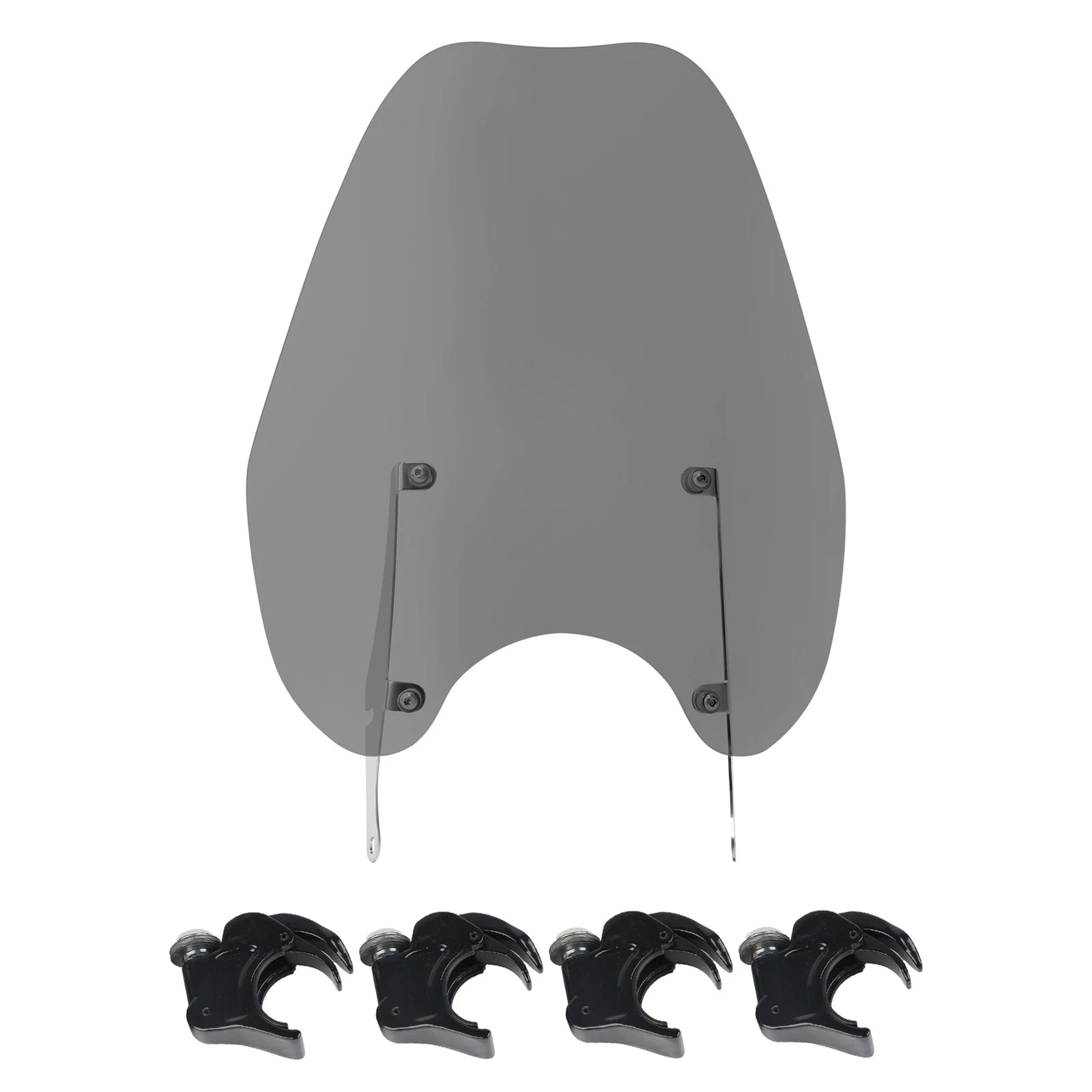 Smoke Windshield & 39mm Quick Release Clamps for Harley Sportster XL (1988–2022)