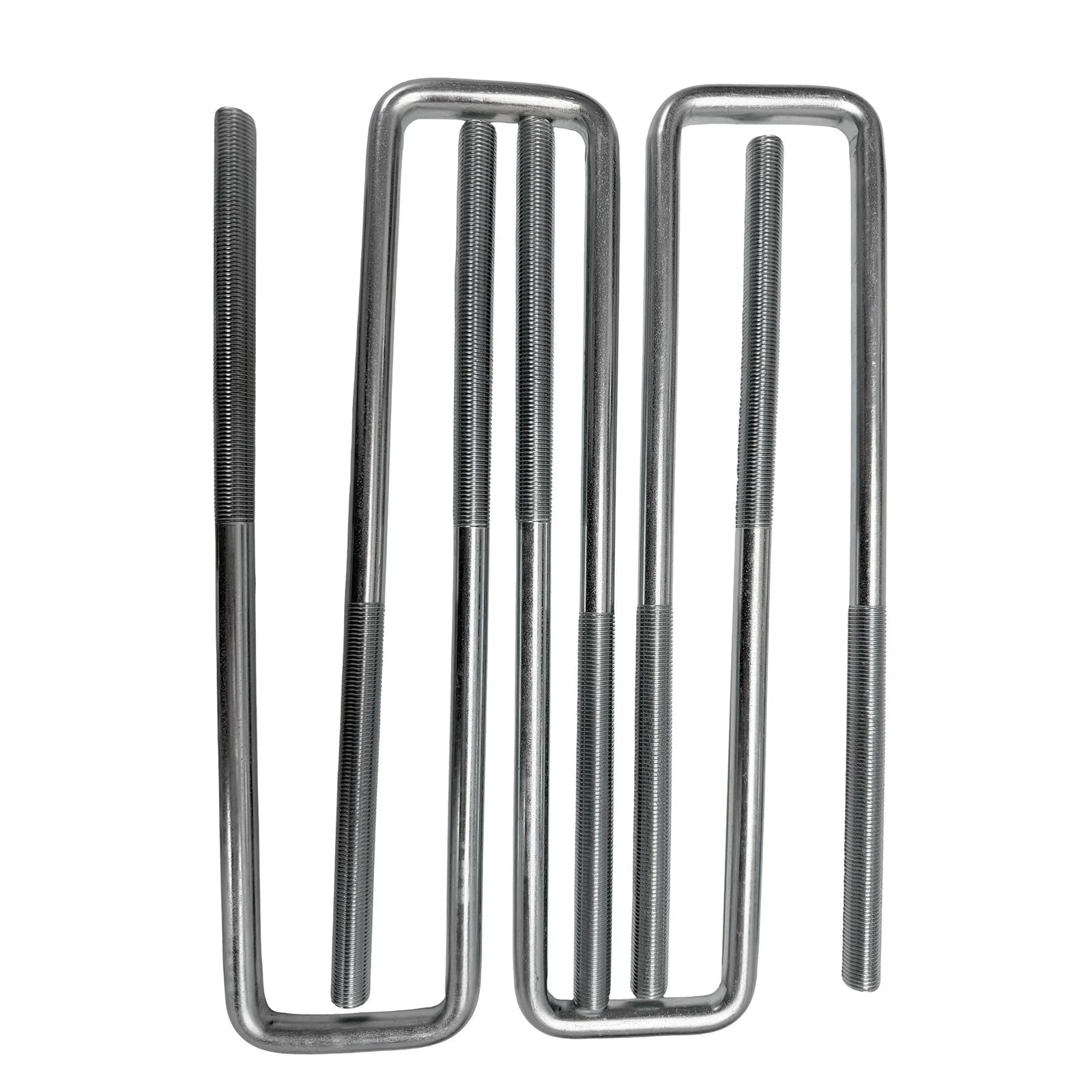 Square U-Bolts for Chevy Silverado GMC Sierra (12.5" Long, 2.5" Wide)