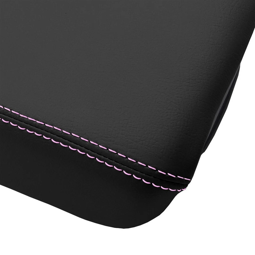 Center Console Lid Armrest for Jeep Wrangler (2018–2020) Pink Stitch
