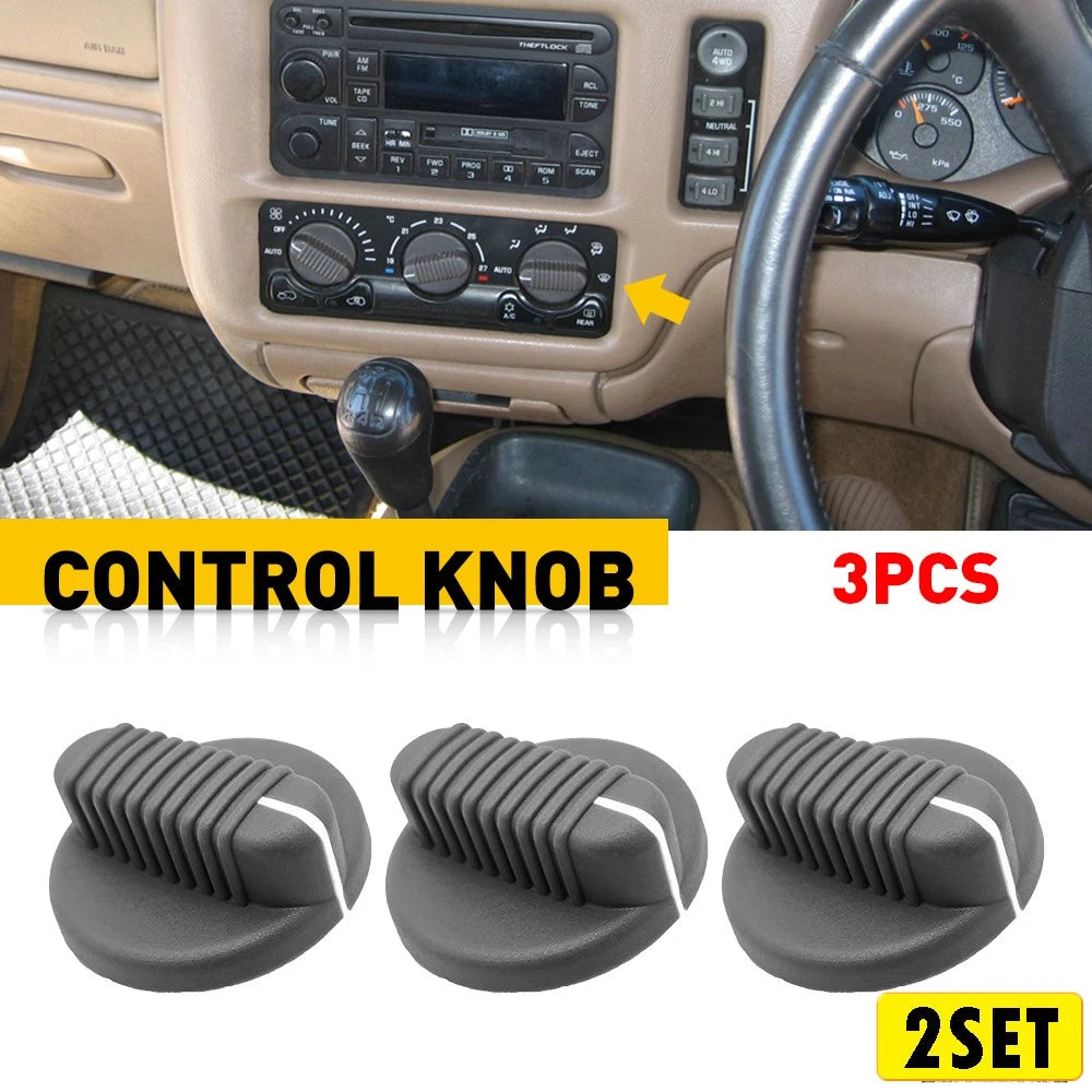 6x Control AC Knobs for Chevy GMC (1998–2005)