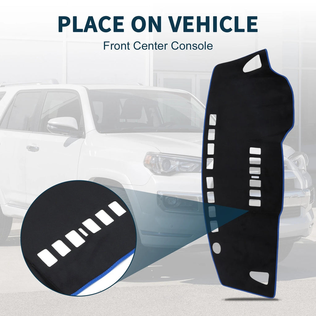 Dashboard Cover Mat for Nissan Tiida C11 (2004–2014) Black Blue Set of 1