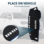 Dashboard Cover Mat for Nissan Tiida C11 (2004–2014) Black Blue Set of 1