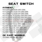 Seat Heater Switch for Cadillac Chevrolet GMC (2003–2006)