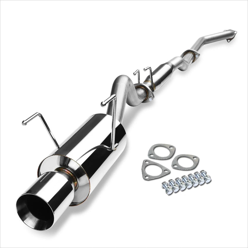 4" Rolled Tip Muffler Catback Exhaust System for Acura RSX DC5 (2002–2006)