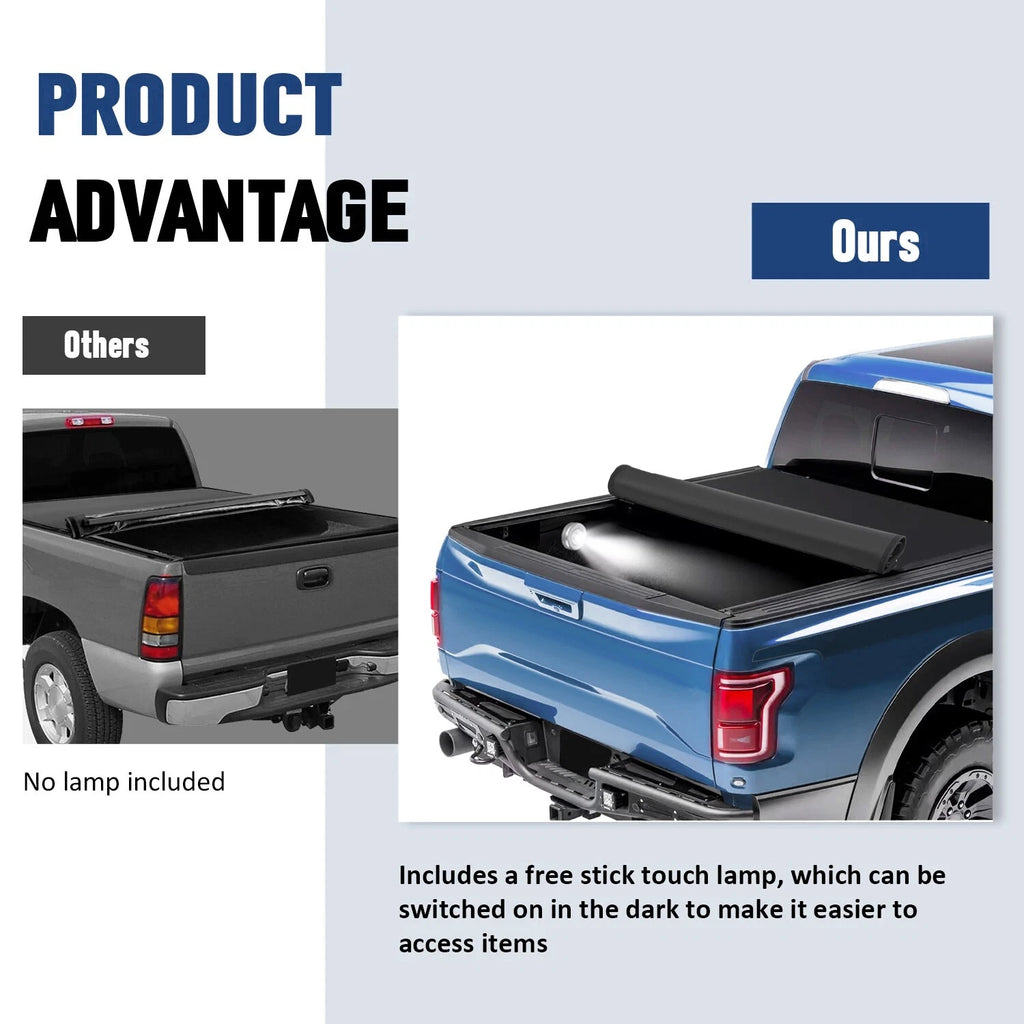 Soft Roll Up Tonneau Cover for Ford F150 F-150 Heritage (1997–2004)
