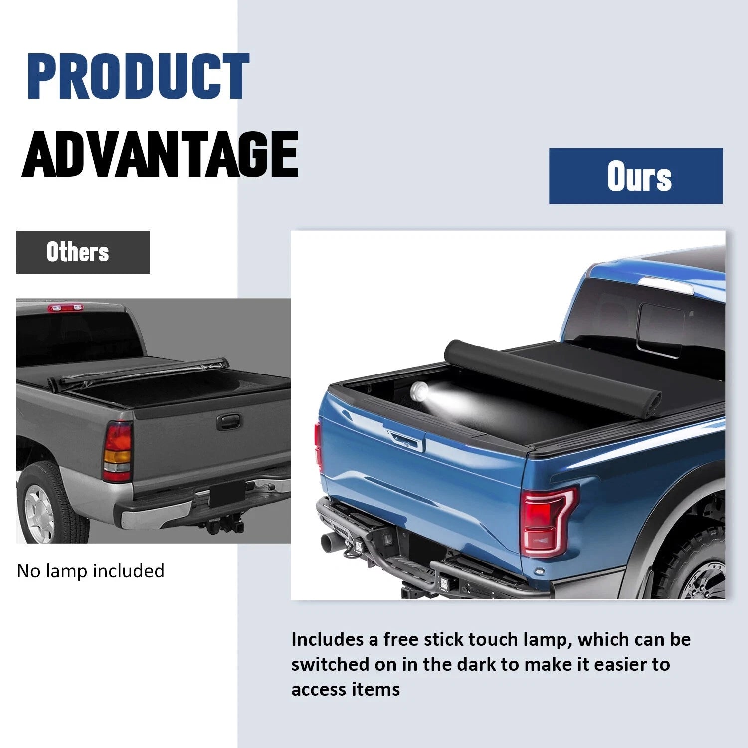 Soft Roll Up Tonneau Cover for Ford F150 F-150 Heritage (1997–2004)