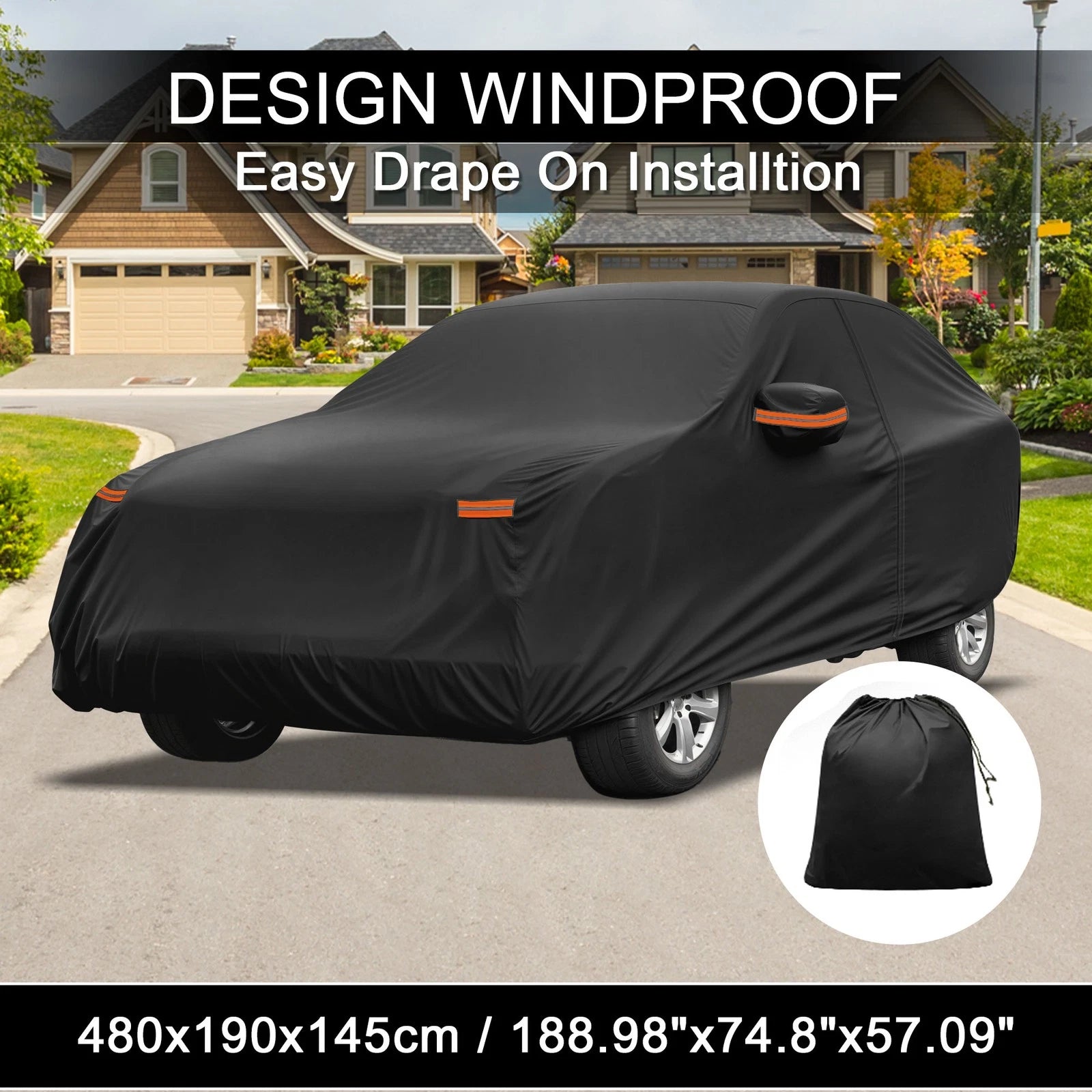 Waterproof 210D-PU Car Cover for Ford Mustang Mach E (2021–2023)