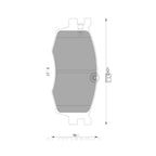 Front Disc Brake Pad Set for Kia Rio JB (2005-2011)