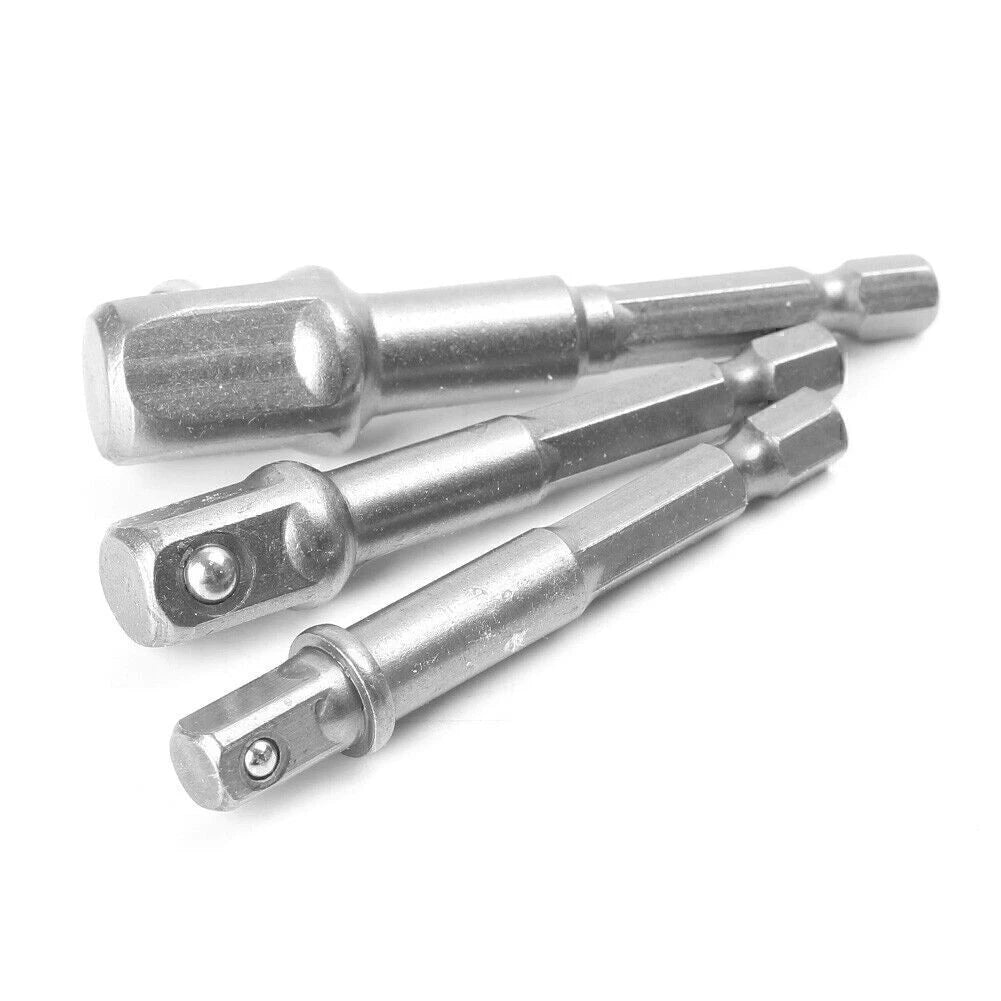 3X Socket Adapter Set for Impact Driver Drill Bits (65/67/73mm)