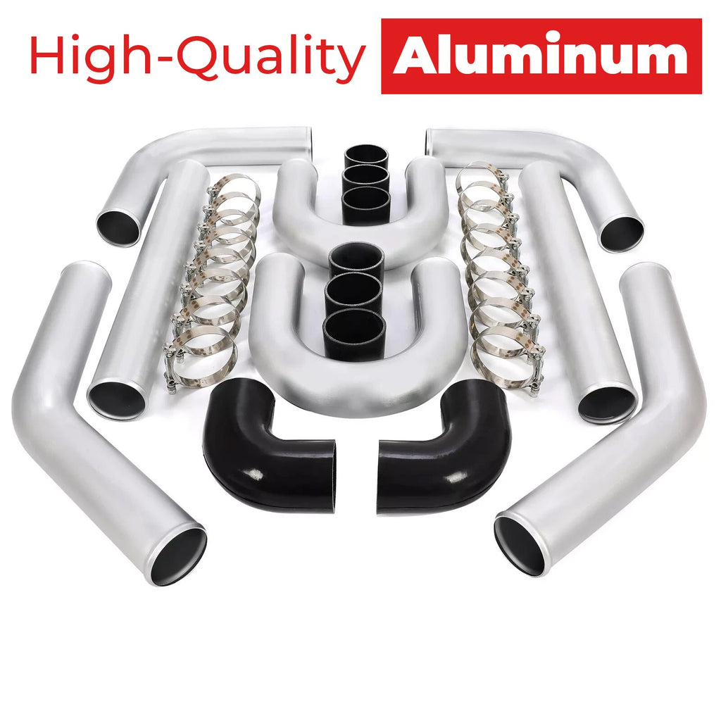 3 Inch Aluminum Intercooler U-Piping Kit for Universal (All Models)