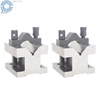 Set of 2 V Block & Clamp for Machinist Tool