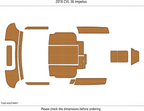 EVA Foam Teak Deck Flooring Mat for CVL 36 Impetus (2018)