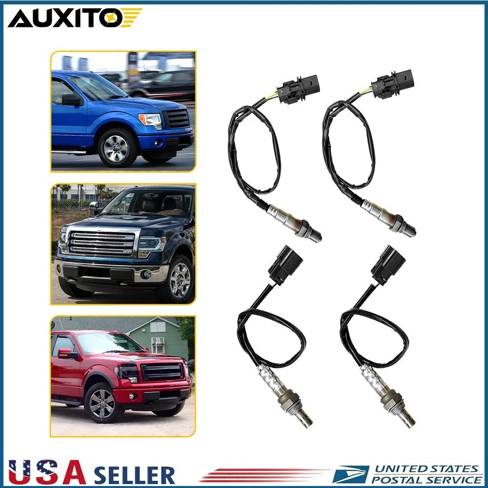 Set of 4 Oxygen Sensors for Ford F-150 3.5L Turbo (2011–2014)