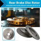 Rear Brake Disc Rotor for Toyota Corolla ZRE152R ZRE172R ZRE182R (2007–2018)