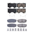 PowerStop Front & Rear Carbon Fiber Ceramic Brake Pads Kit for LX570 Sequoia (2008–2021)
