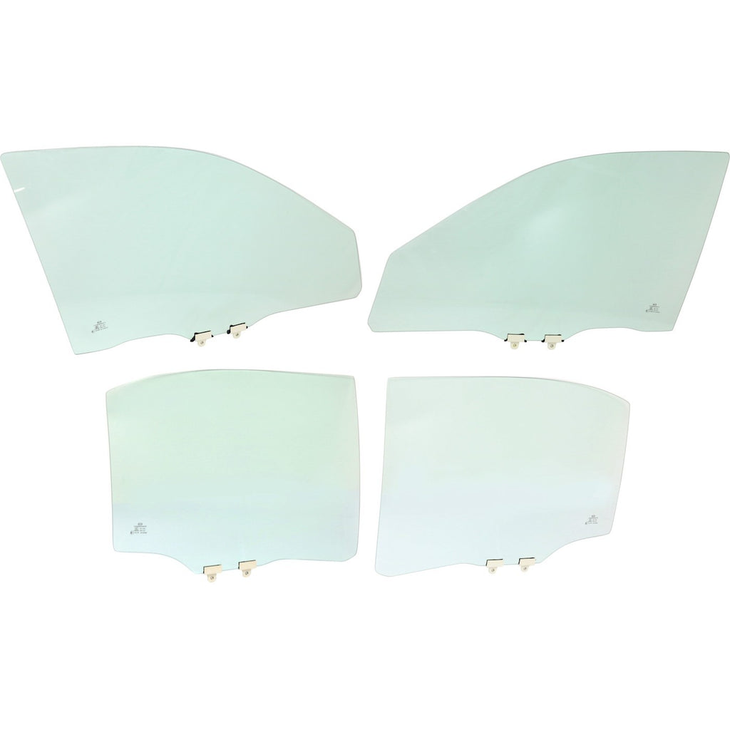 Set of 4 Door Glass for Honda Civic (2001–2005)