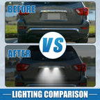 2X White LED License Plate Light Assembly YL8Z13550AA 2835SMD for Mazda