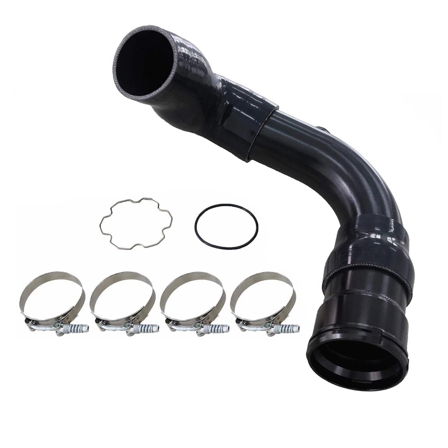 Black Cold Side Intercooler Pipe Upgrade for Ford 6.7L Powerstroke (2011–2016)
