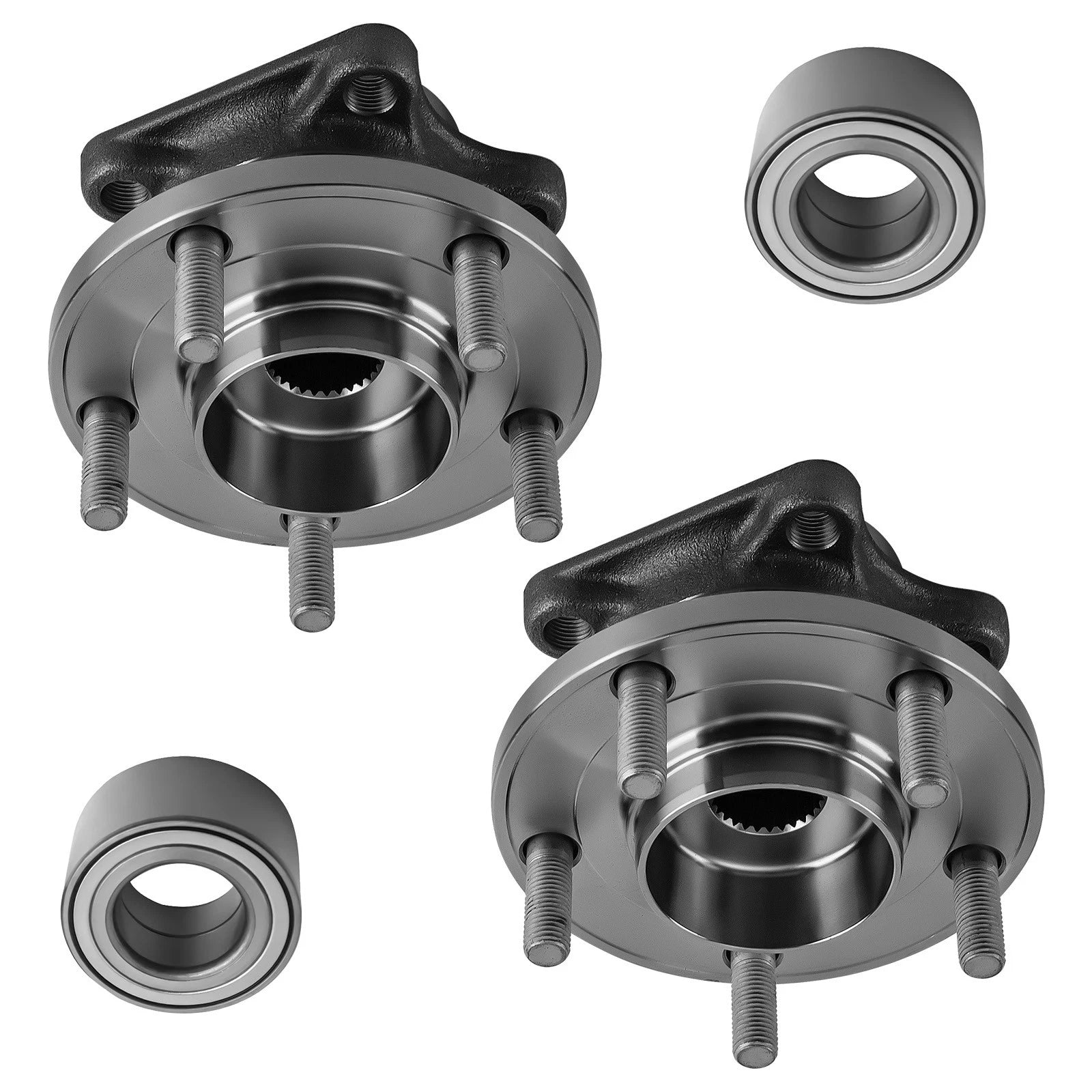 4X Wheel Bearing and Hub Assembly for Mazda CX-9 (2007–2015) AWD HA590056