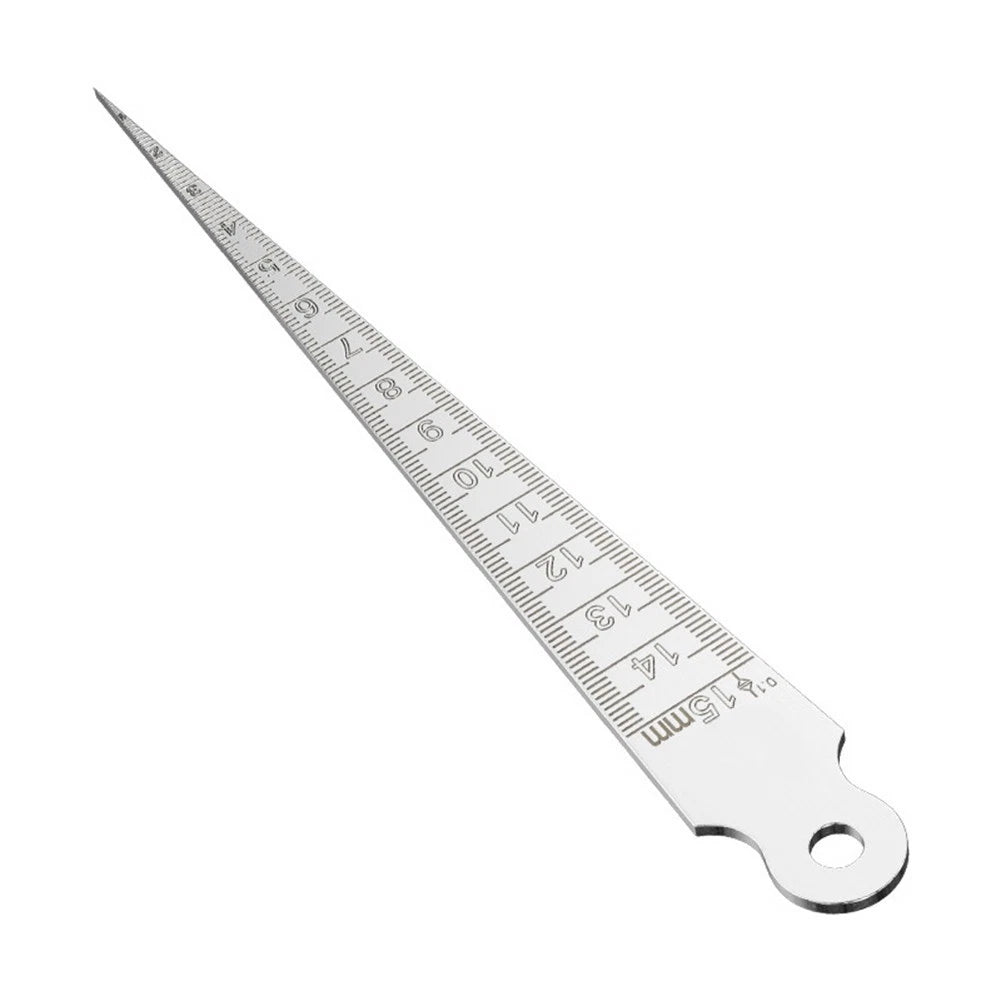Stainless Steel Taper Gauge 1-15mm for Hole Depth Clearance Test