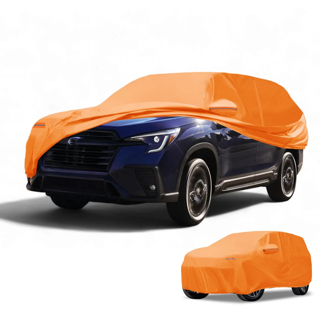 Waterproof Car Cover for Subaru Ascent (2019–2023) 210D-PU, Orange, Zipper