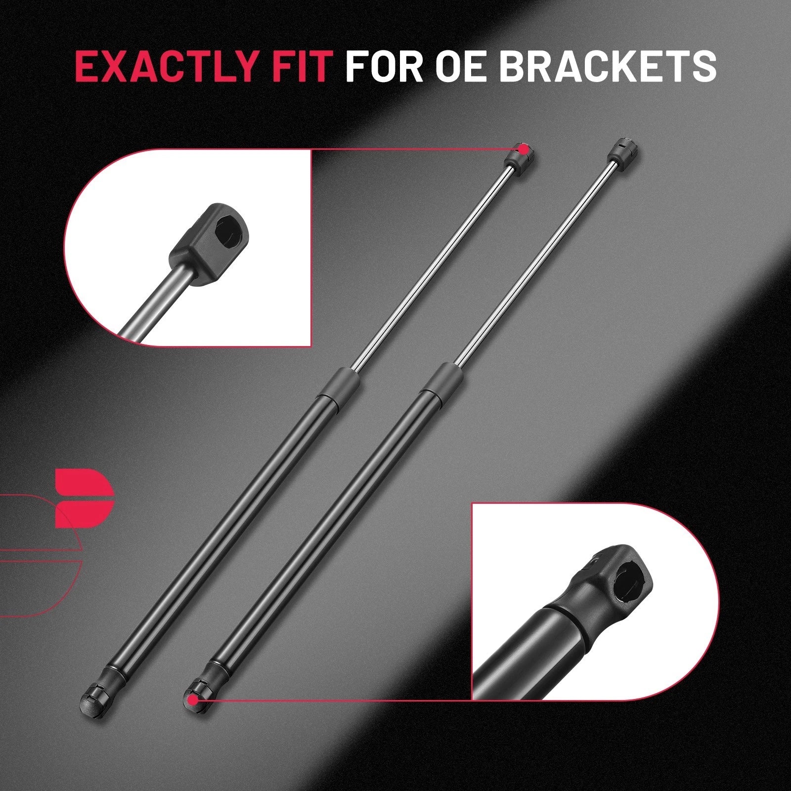 Gas Lift Support for Pickup Topper Cap and Canopy (2024-2024)