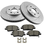 Front Brake Ceramic Pads & Drilled Rotors for Chevrolet Volt (2016–2019)