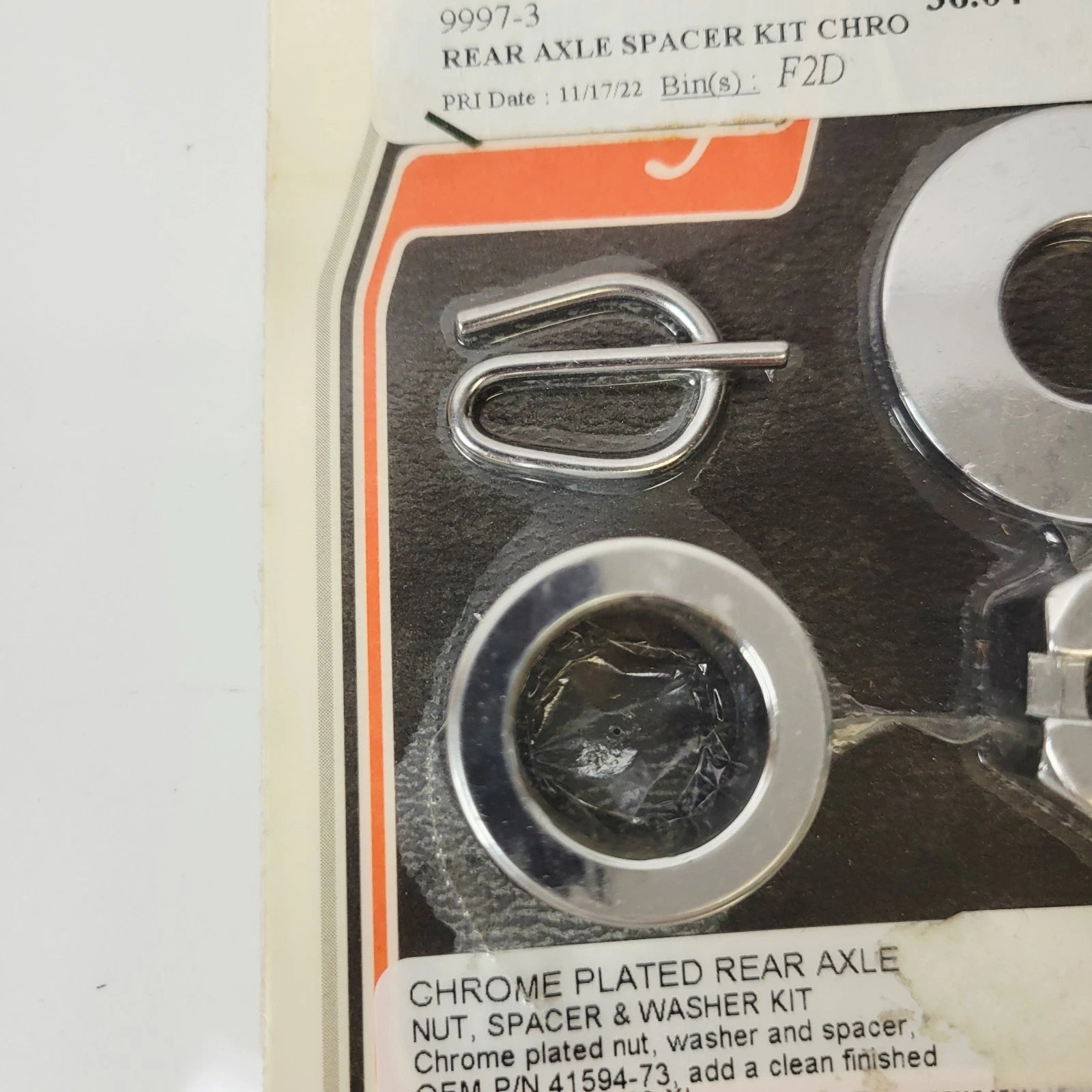 Smooth Rear Axle Spacer for Harley Sportster XL (1986–1999) - Colony 9997-3, Chrome