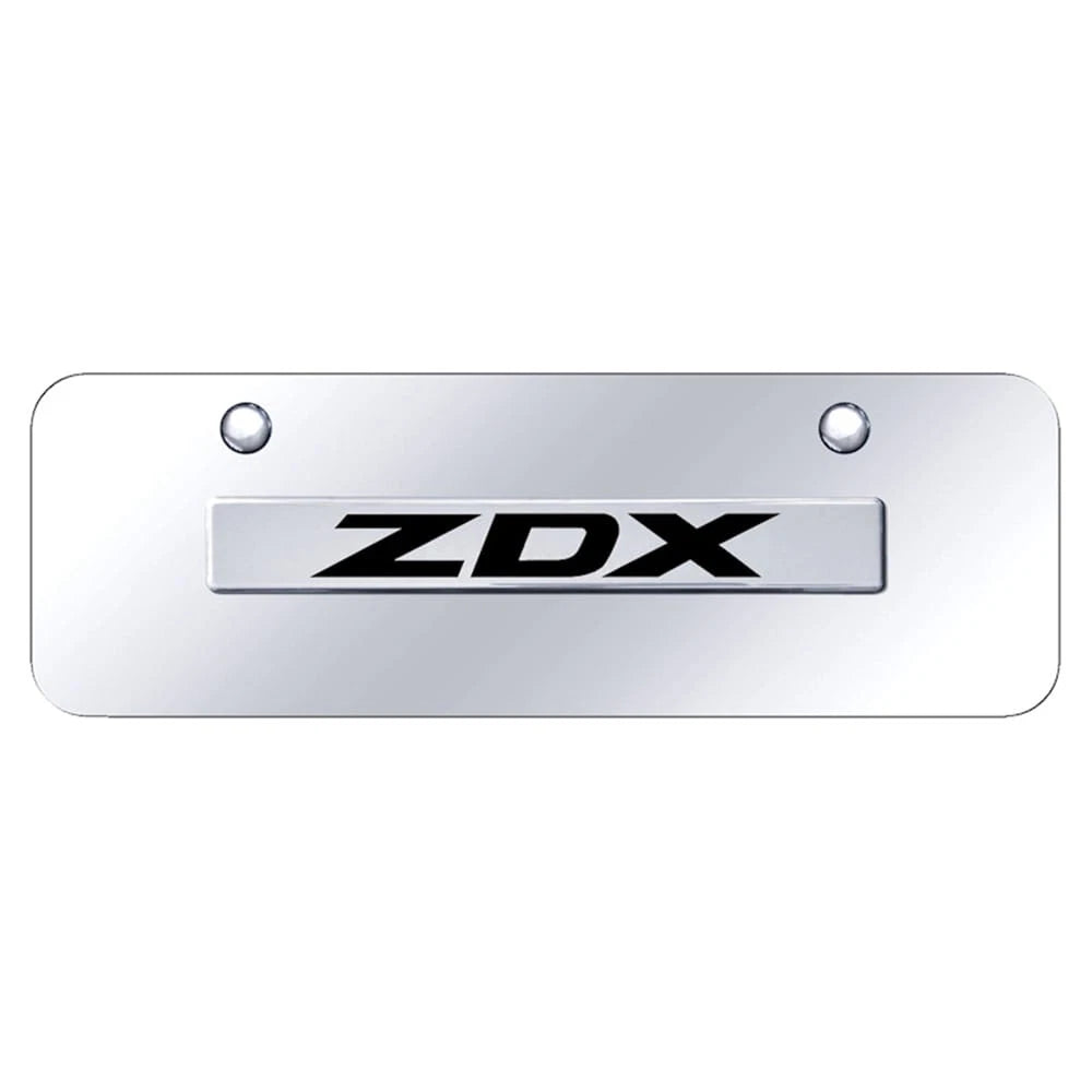 Chrome Name on Chrome Mini License Plate - Officially Licensed for Acura ZDX