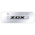 Chrome Name on Chrome Mini License Plate - Officially Licensed for Acura ZDX