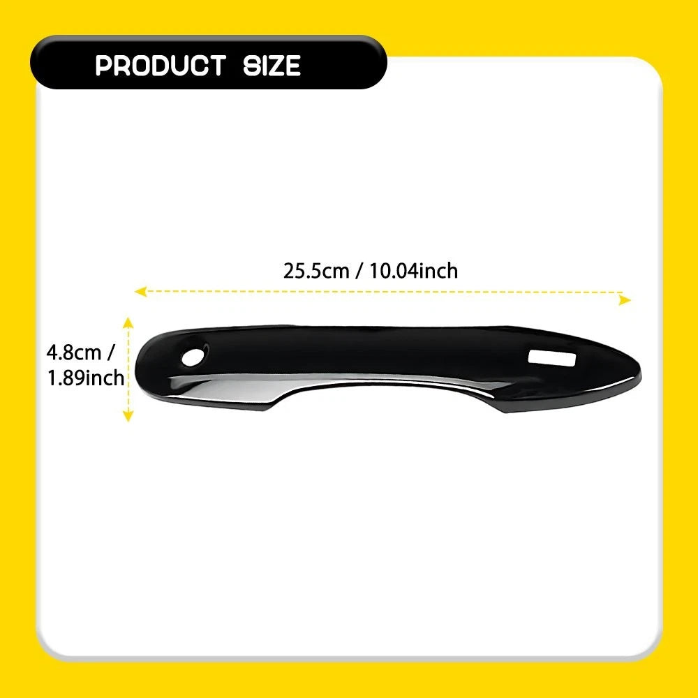 Black Door Handle Cover for Toyota Camry Avalon Corolla Cross (2018–2023)
