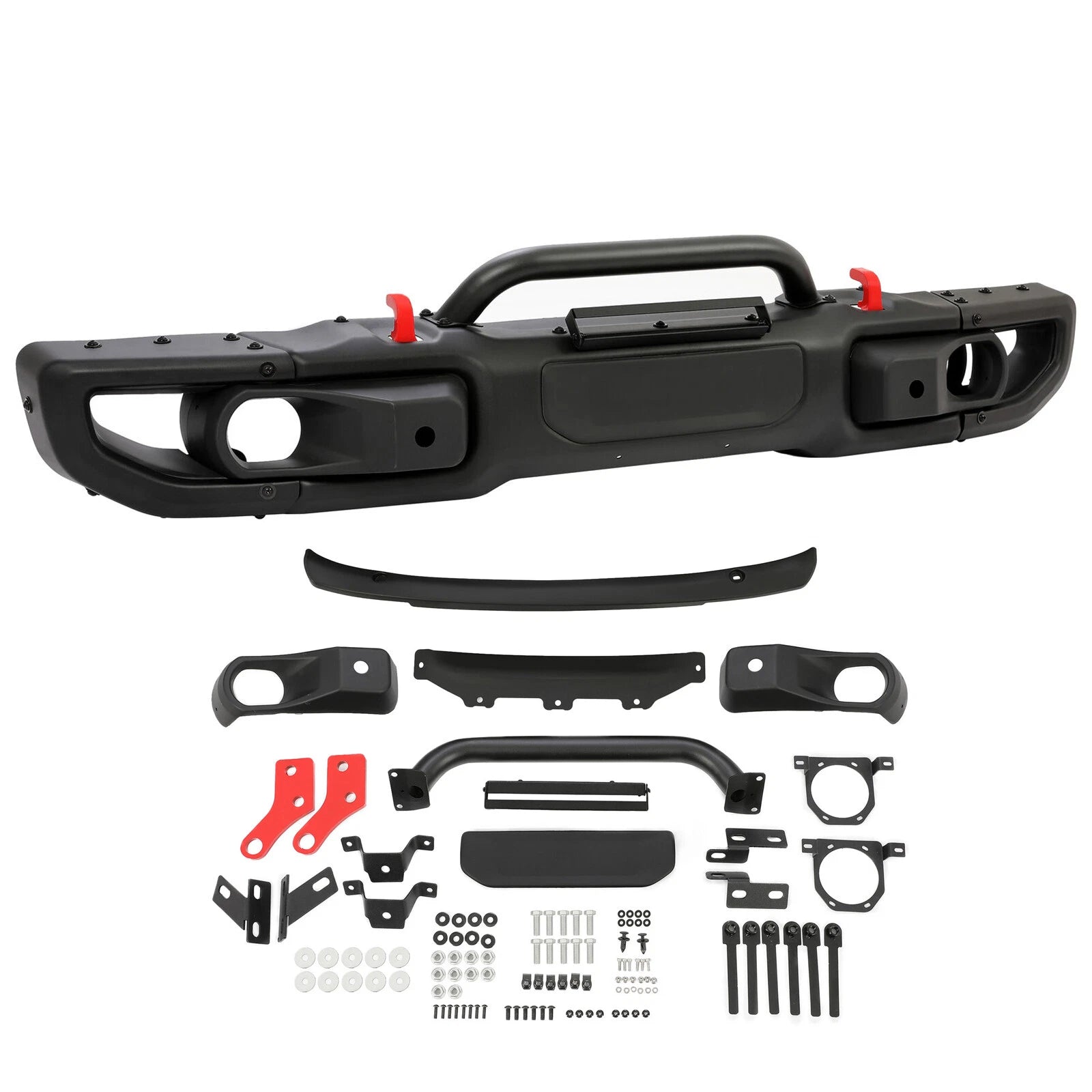 Front Bumper W/O Sensor Hole for Jeep Wrangler JK (2007–2018) 10th Style