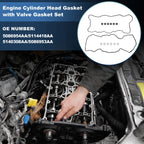 Set of 2 Valve Cover Gaskets for Dodge Ram 2500 (2003) 5086954AA