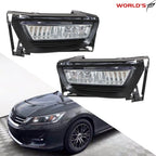 Set of 2 Front Fog Lights with Switch for Honda Accord Sedan (2013–2015)