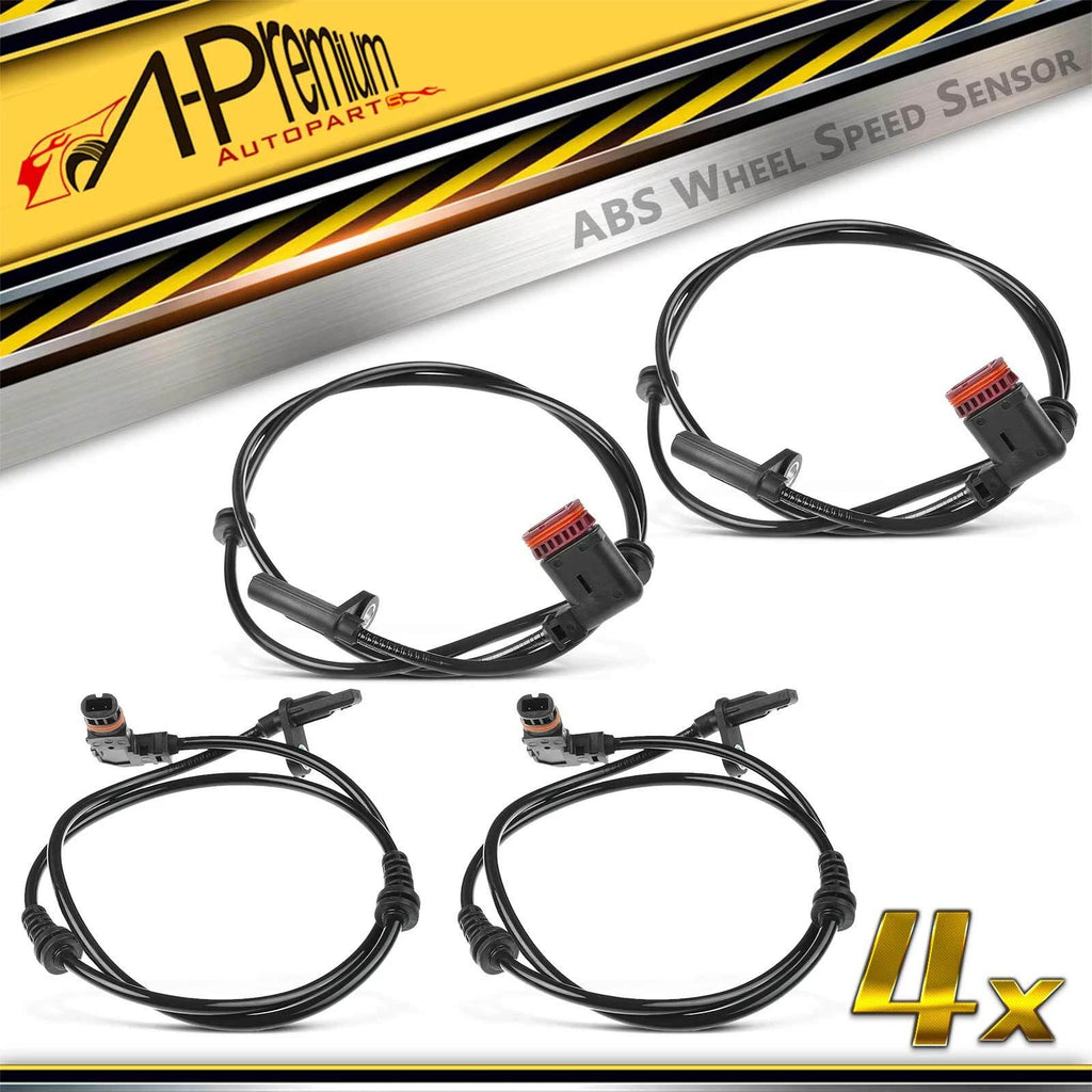Set of 4 ABS Wheel Speed Sensors for Mercedes-Benz GLK350 (2009–2015)