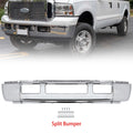 Chrome Steel Front Bumper for Ford F-250 F-350 Super Duty Excursion (2005–2007)