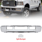 Chrome Steel Front Bumper for Ford F-250 F-350 Super Duty Excursion (2005–2007)