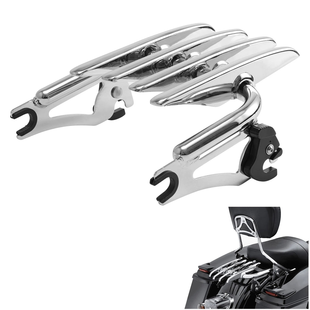 Detachable Stealth Luggage Rack for Harley Touring Road Street Glide (2009–2024)