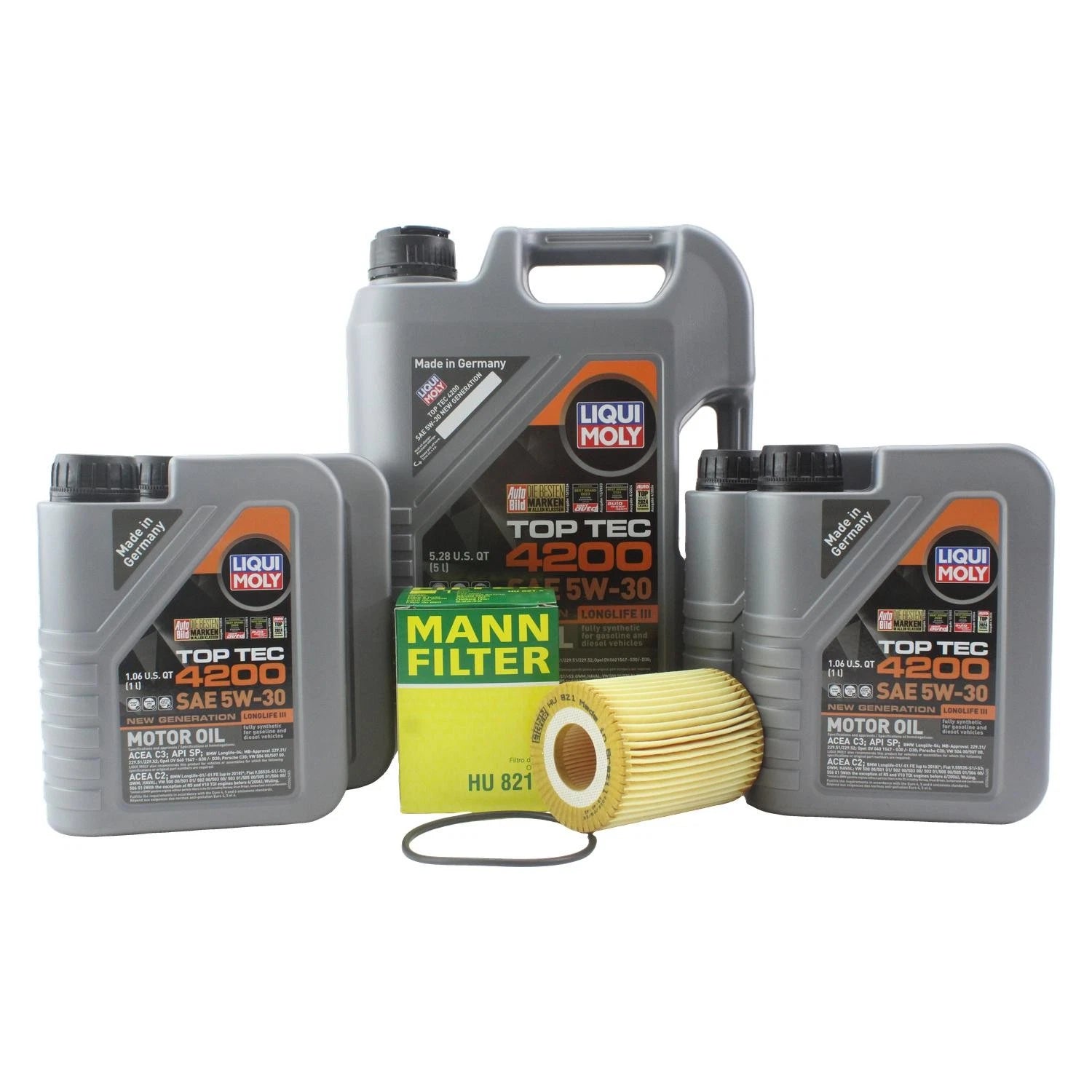 Liqui Moly Top Tec 4200 5W-30 Engine Oil Change Kit for Mercedes X164 ML320 ML350 (2006–2012)