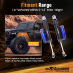 Dual Damper Adjustable Remote Reservoir Rear Shocks for Ford F150 (2015–2020)