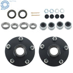 Set of 2 Trailer Hub Kits for 3500 lbs Axle (5 on 5")