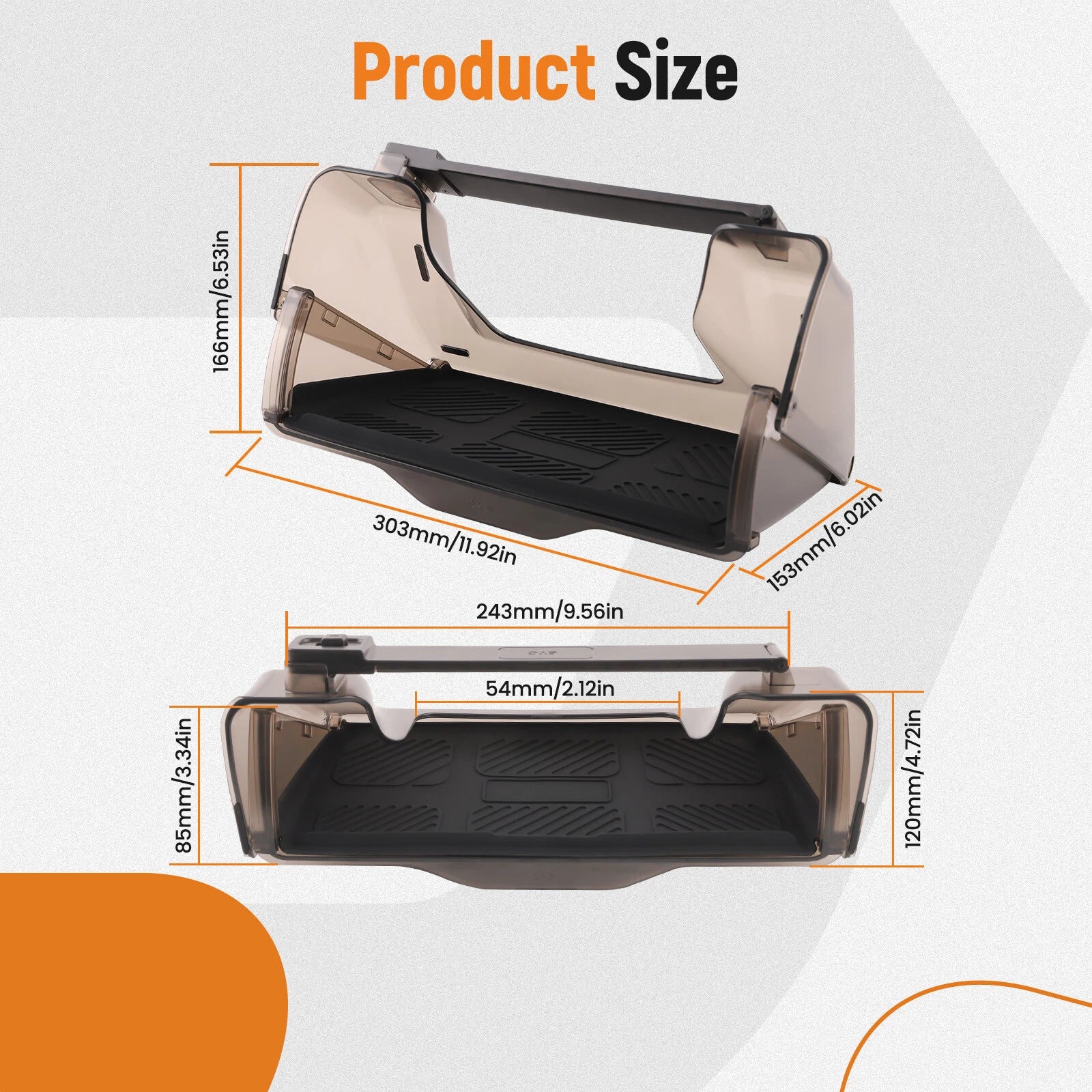 Under Screen Storage Box Organizer for Tesla Model Y/3 (2021–2024)