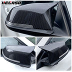 Carbon Fiber Side Mirror Cover Caps for BMW 3 Series M3 (2012-2019)