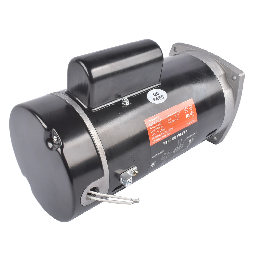 Swimming Pool Motor B2844 for Square Flange (3 HP, 230 Volts, 3450 RPM)