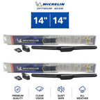 Set of 2 Michelin Optimum+ Beam Wiper Blades for Mazda (1970–1983)