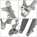 Driver Footpegs Bracket Kit for Kawasaki Ninja ZX6R (2019–2025)