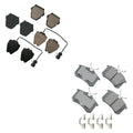 Akebono EURO Front & Rear Ceramic Disc Brake Pad Kit for Audi A8 Quattro (1995–2003)