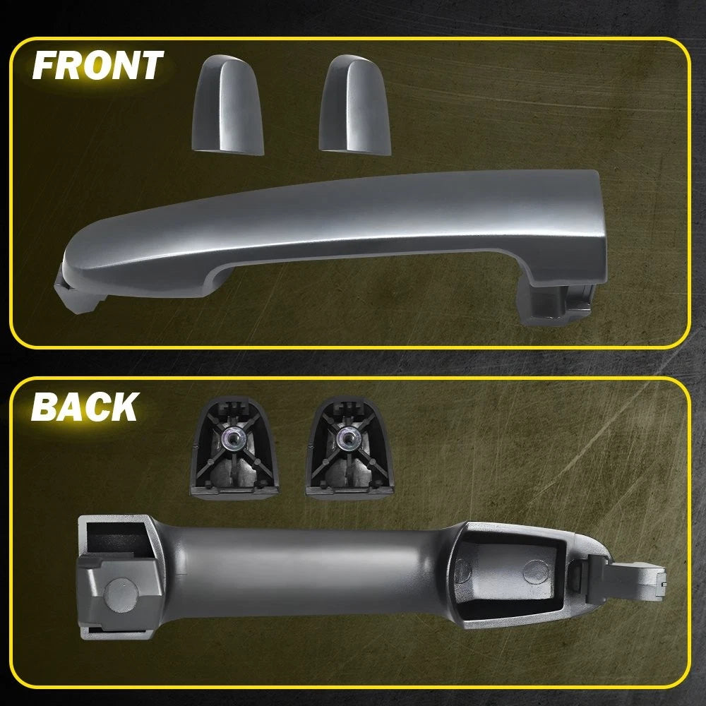 Pair Exterior Door Handles for Toyota Corolla (2003–2013) Smooth Gray