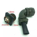 Set of 4 Aviation Connectors 3108 1810S 90 Degree 4 Pin for Motors